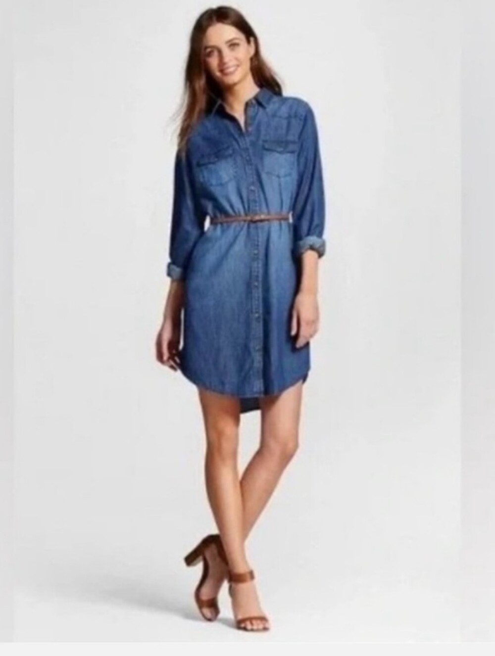 Merona Denim Chambray Shirt Dress